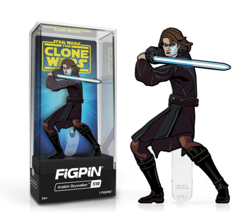 FiGPiN Star Wars Anakin Skywalker #518 Pin - New/Sealed/Clone Wars/Locked 🐙 - Picture 1 of 8