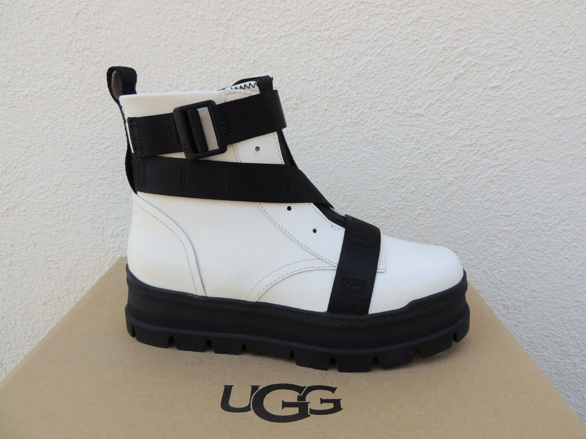 Ugg Sid UGG JASMINE SID WATERPROOF LEATHER COMBAT PLATFORM BOOTS, US