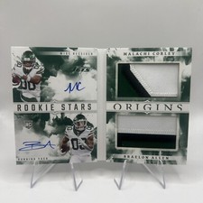 2024 Panini Origins Malachi Corley-Braelon Allen /49 RC Booklet Dual Patch Auto