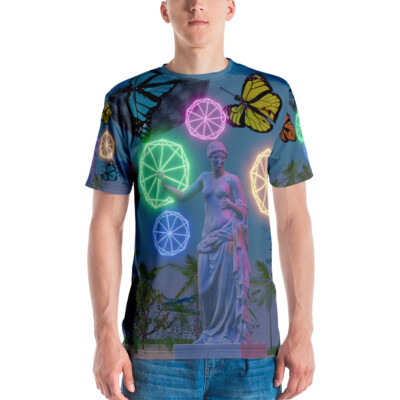 AQUAMASTER Vaporwave Island Men's All Over Print T-Shirt