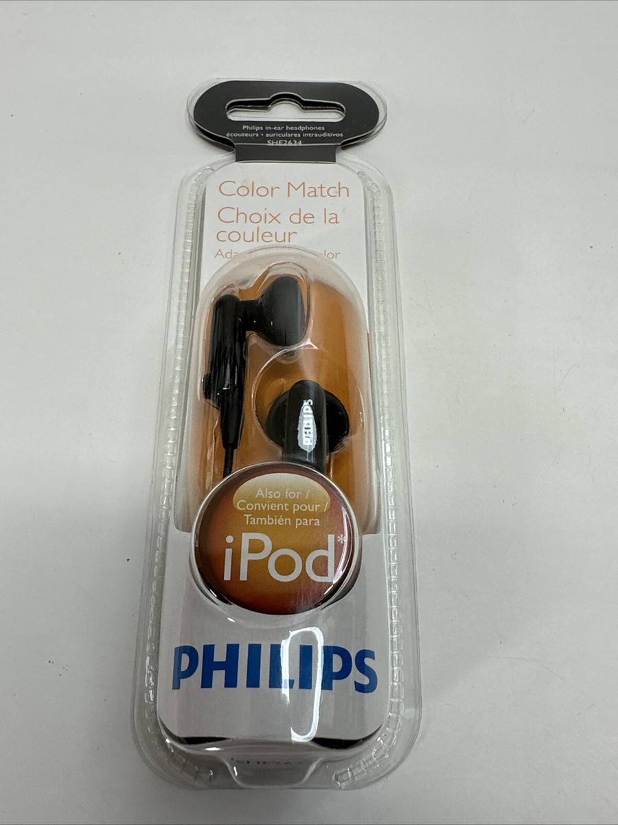 Philips Color Match In Ear Headphones Also For iPod (SHE2634) New