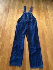 Vintage OshKosh B'Gosh Men's Bib Overalls 36x30 Blue Wash USA-Made