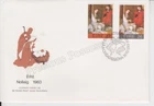 EIRE IRELAND UNADDRESSED FDC FIRST DAY COVER 1983 CHRISTMAS NOLLAIG