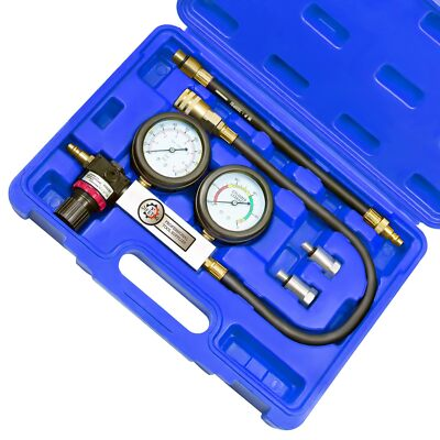 #ad Cylinder Leak Down Tester Kit Professional Dual Pressure Gauges Engine Compressi $48.98