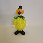 VINTAGE MURANO FRATELLI PITAU ART GLASS FRUIT VEGETABLE LEMON CLOWN