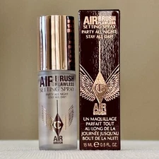 CHARLOTTE TILBURY AIRBRUSH FLAWLESS SETTING SPRAY (0.5OZ/15ML) TRAVEL SIZE NEW