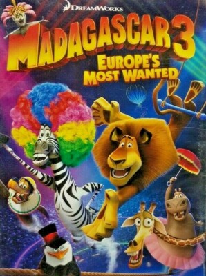 Madagascar 3: Europe's Most Wanted (DVD, 2012,) (L18)