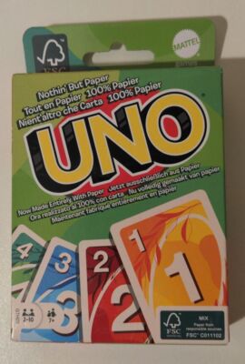 Uno Kartenspiel nachhaltig Gesellschaftspiel 2-10 Spieler 100% Papier recycelt