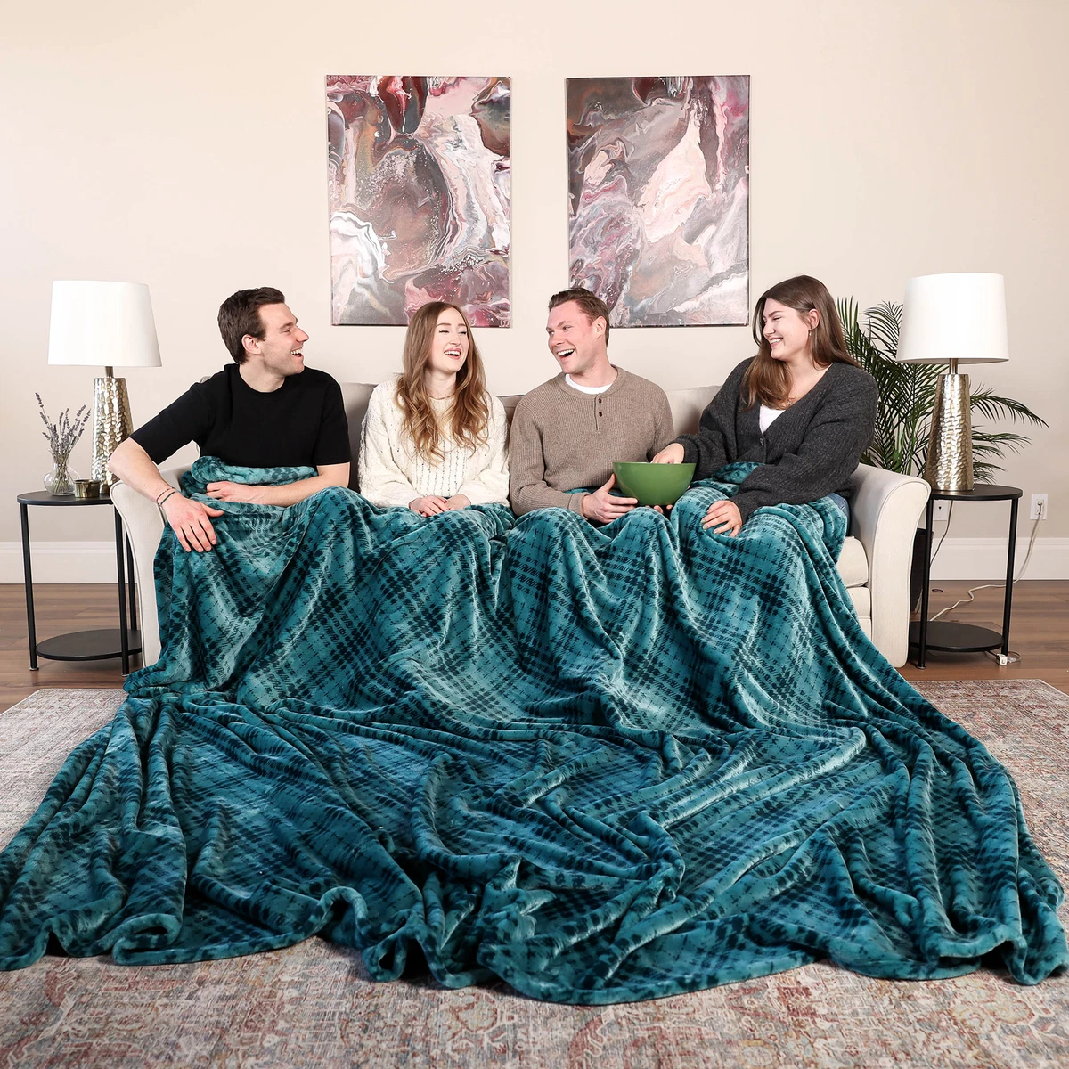 Life Comfort Family Blanket 10 x 9 100 Polyester Machine