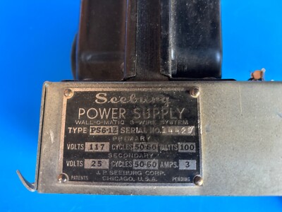 Seeburg wallbox power transformer parts type PS6-1Z