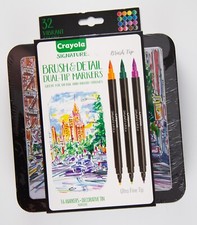 New Crayola Signature Dual-Tip Markers Set of 16 Different Colors
