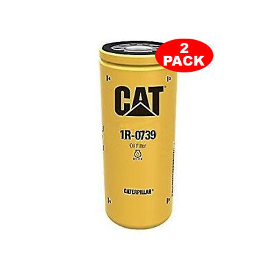 2 Pack Caterpillar  1R0739 1R 0739 Engine Oil  Filter  High 