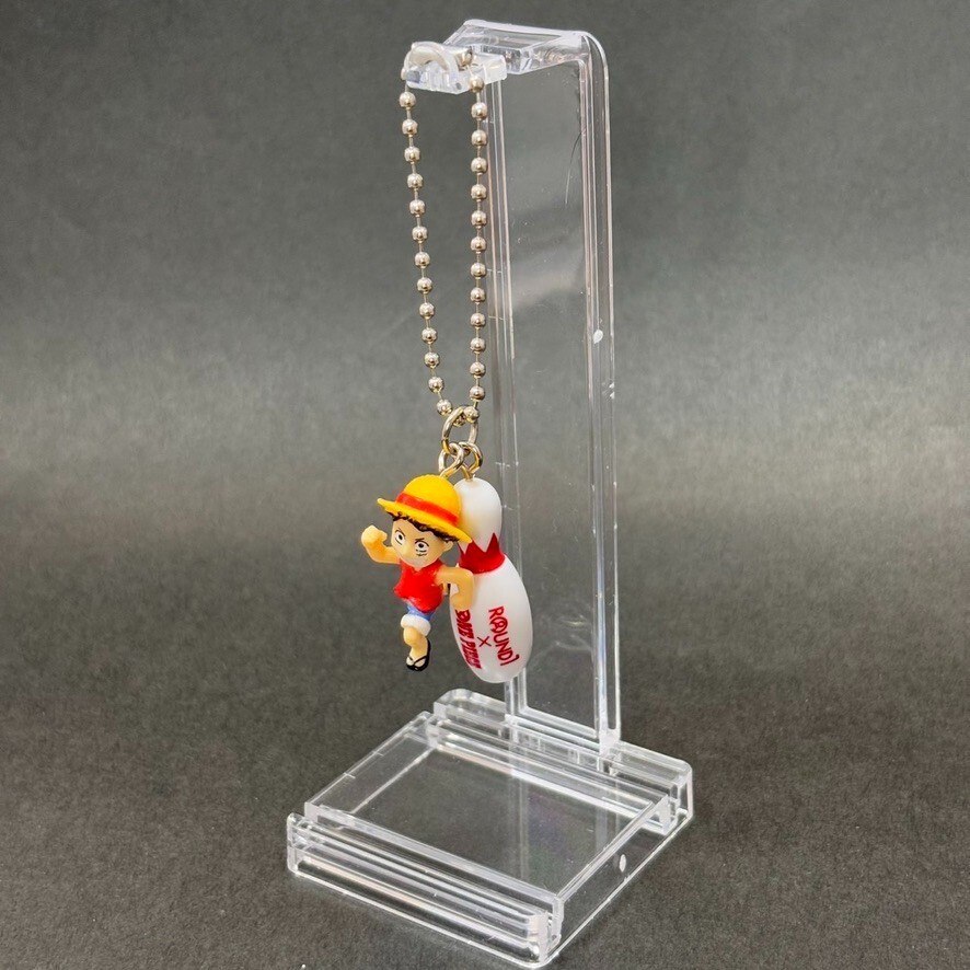Luffy One Piece × Round1 Keychain Strap Mini Figure Jump Japan