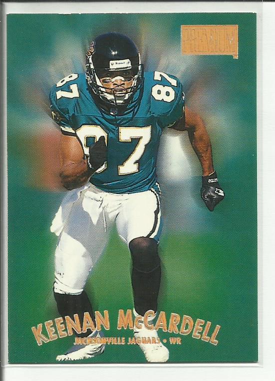 1997 Skybox Premium Reebok Silver #12 Keenan McCardell Jacksonville Jaguars 