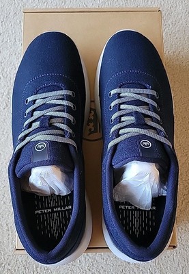 New Peter Millar Men\'s Glide Performance Wool Sneaker Slip On Shoes Navy Blue 10 New Peter Millar Men main image 3