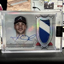 2024 Topps Dynasty Matt Olson Game Used Patch Autograph 05/10 Atlanta Braves