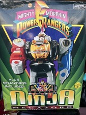 Vtg Mighty Morphin Power Rangers MMPR Ninja Megazord 100% Complete w/ Box 1995