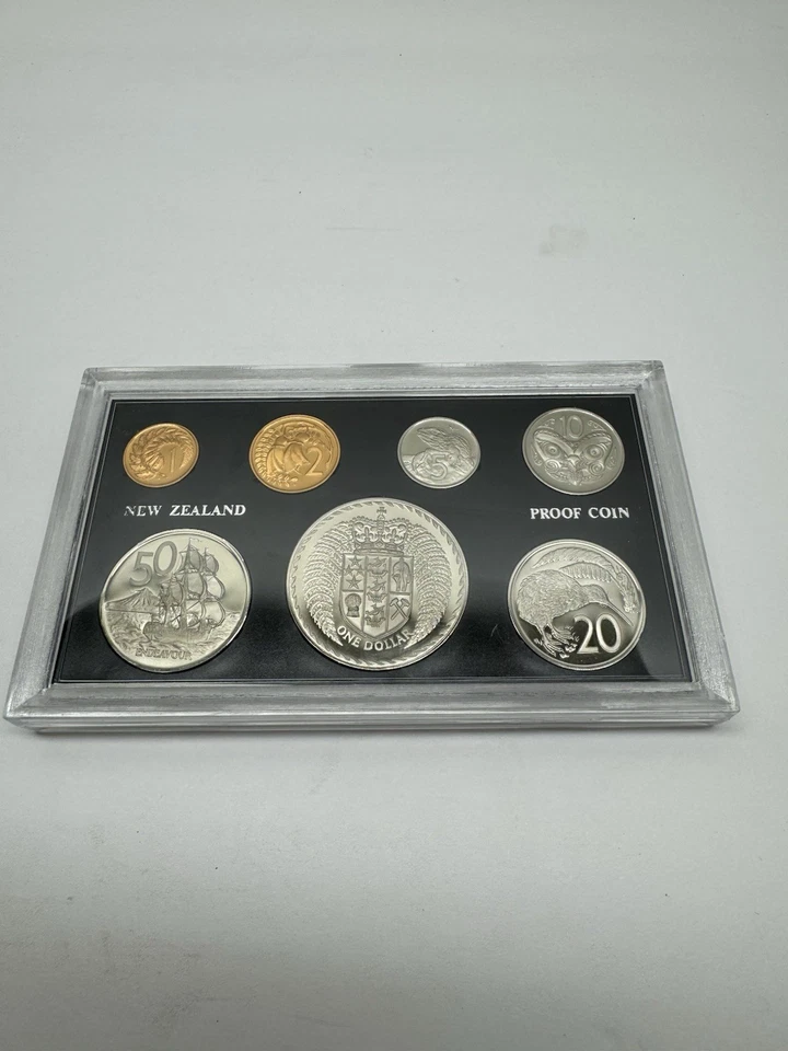 Juego de prueba de 7 monedas de Nueva Zelanda 1972 Foto 2 de 4