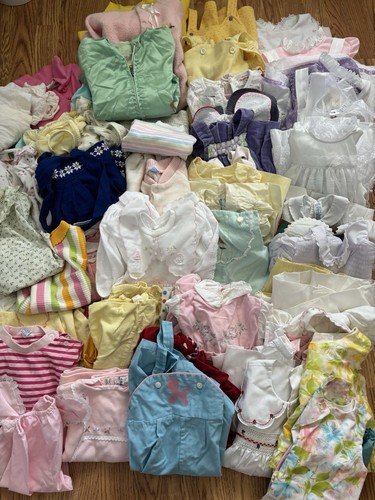 50+ Lot Of Vintage Baby Girl Clothes