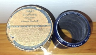 GERMAN SERIES EDISON BA CYLINDER RECORD #26092 DER ERLKONIG JOHANNA BISCHOFF