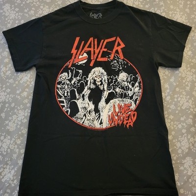 Slayer Live Undead band rock short sleeve classic black color shirt KV36853