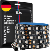 Sezo WS2814 Ic Rgbw Led Streifen 5M 300 Leds DC12V Adressierbar SMD5050 Traumfar