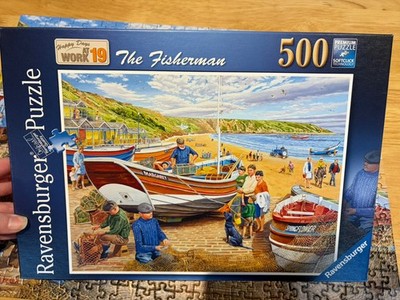 Ravensburger Puzzle 500 Teile - Happy Days at Work 19 - Der Fischer