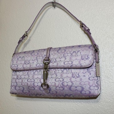 Y2K 2006 Coach Lilac Shimmer Optic Lurex Hampton | eBay