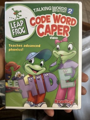 Leap Frog Talking Words Factory 2 Code Word Capers READING Educational DVD NIP