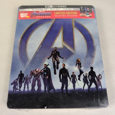 Avengers Endgame SteelBook 4K UHD + Blu-ray + Digital Best Buy Exclusive Sealed