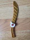Vintage Power Rangers Tigerzord Sword MMPR 1994 White Tail Gold Red Orb Part