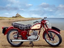 BSA Bantam D3 Major British Motorbike Metal Wall Art 3 Sizes To Choose From
