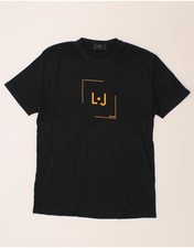 T-shirt maglietta uomo grafica LIU JO XL cotone nero I228