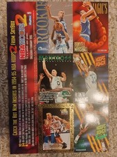 1994 Skybox NBA HOOPS 2 Uncut Promotional Sheet Kidd, Mourning, Rodman, Rogers 
