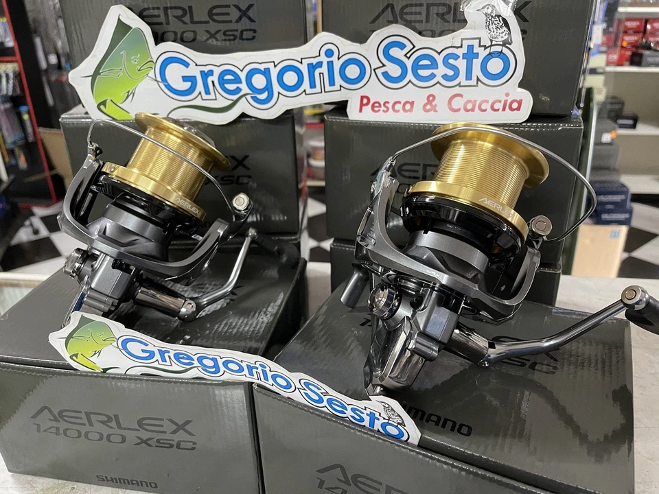 SHIMANO AERLEX XSC 14000 MULINELLO DA SURF CASTING . - Immagine 2 di 4