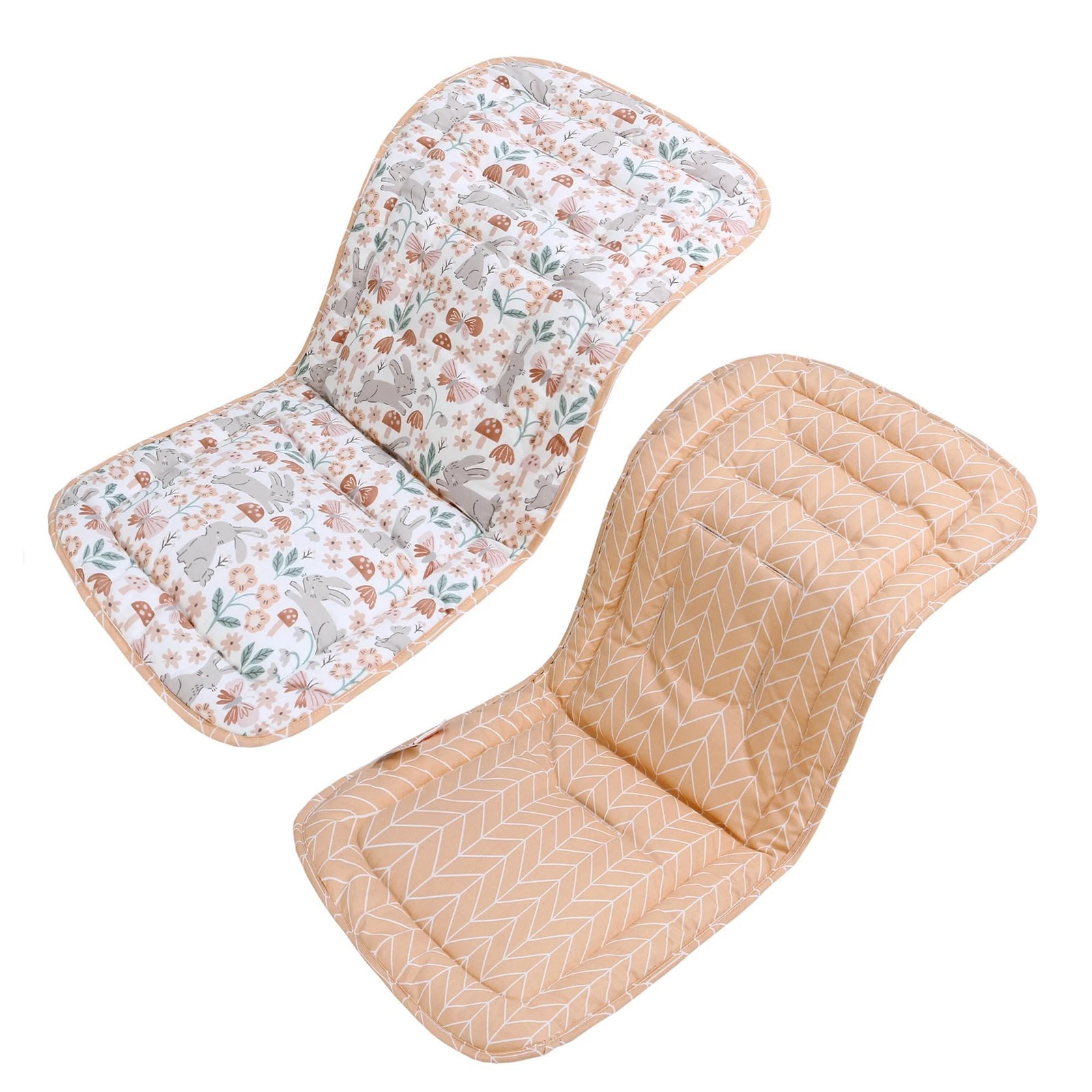 Baby Stroller Cushion,Infant Car Seat Insert-Reversible Universal Breathable ...
