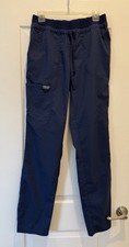 NWT Cherokee Women  s Workweek Scrub Navy Pants Small Tall lot of 2