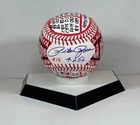 Pete Rose Signed OML Baseball, VCBC SuperStats, Hand Painted, PSA, 4256 Inscrip.