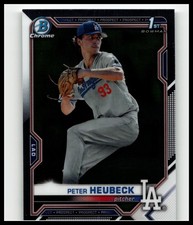 2021 1st Bowman Chrome Peter Heubeck #BDC-146 LA Dodgers RC