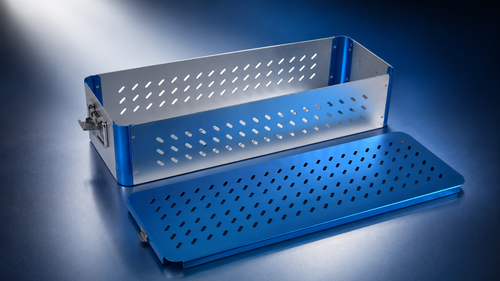 Long Aluminium Sterilization Box 22 x 8 x 5 Inch Instrument Storage ...