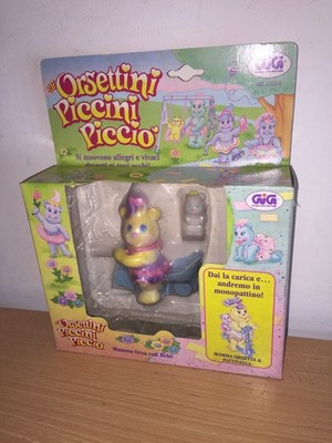 Tyco Bären Piccini Piccò Bitsy Bears MAMA BÄR mit SCHLITTSCHUH MIB, 1991