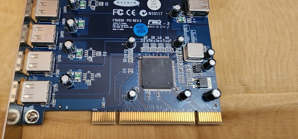 USB 2.0 PCI Interface Card 5 Port Belkin F5U220 REV 3 - Image 4 of 4