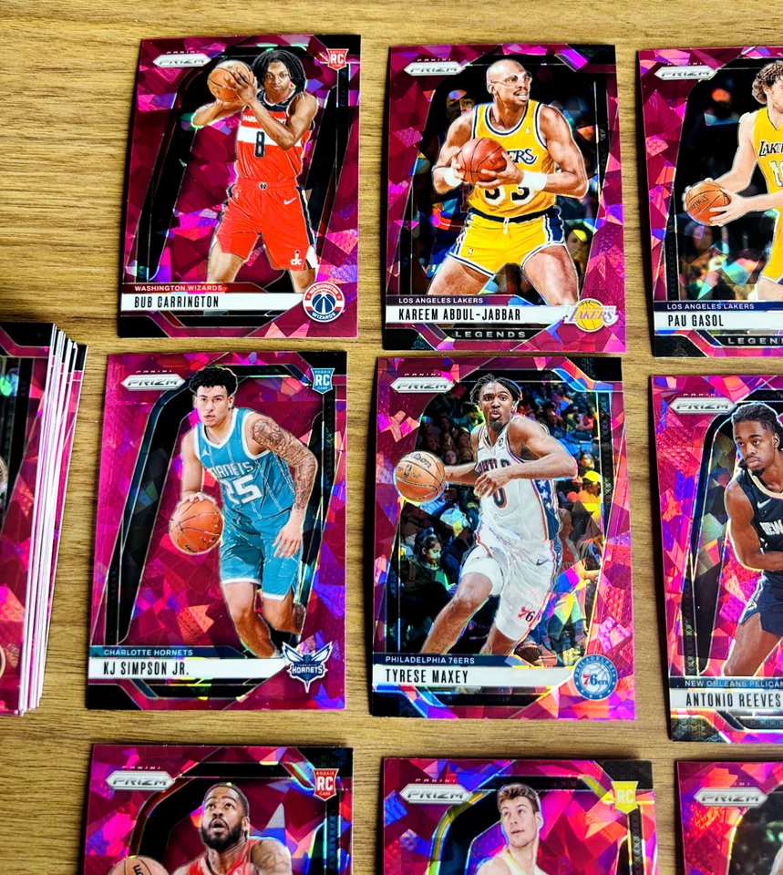 🔥 HUGE 44 Card 2024 Prizm NBA Pink Ice Lot 🏀 Stars, Legends, Rookies Gem Cards - Image 3 of 4