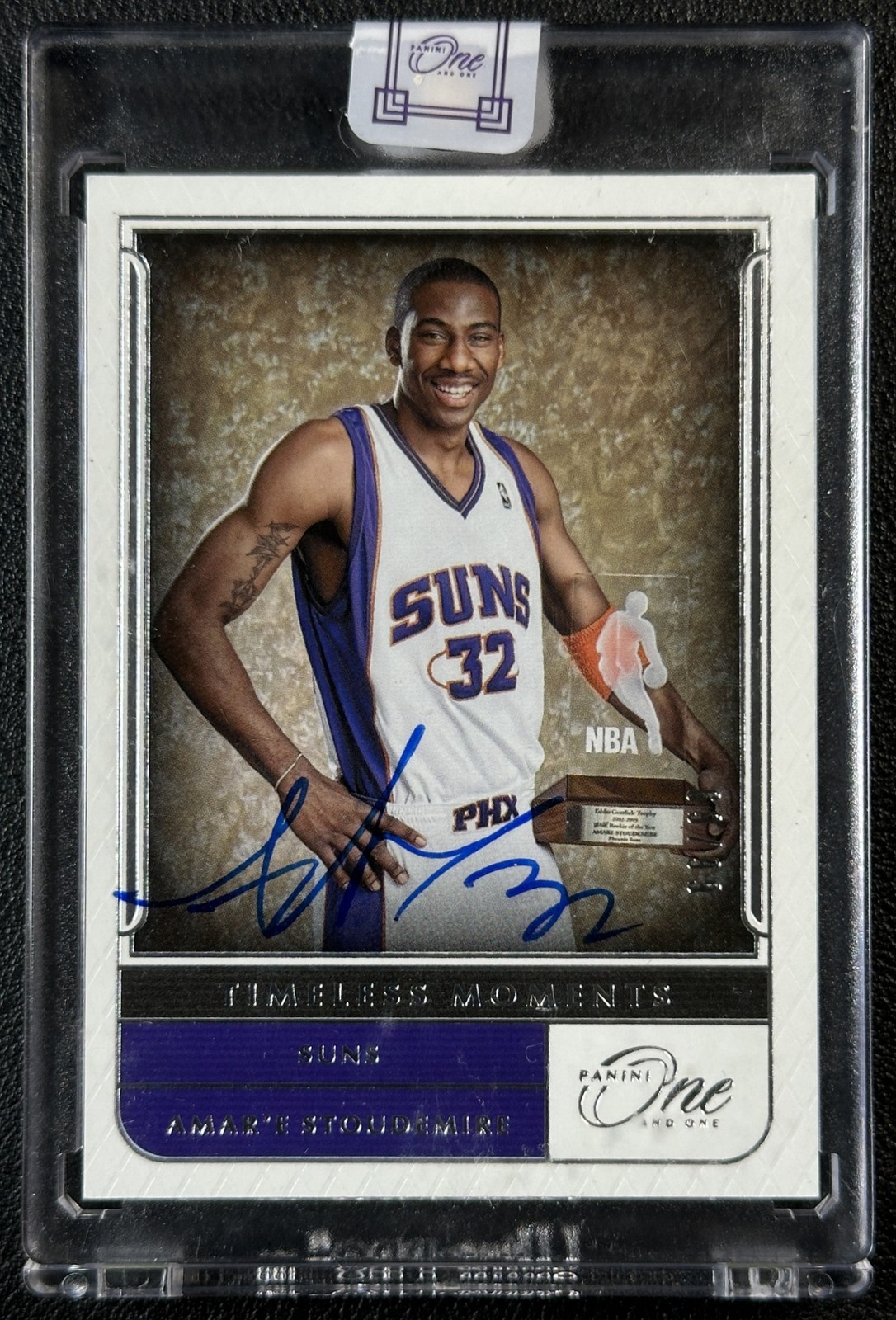 AMAR E STOUDEMIRE 2021-22 PANINI ONE AND ONE #TM-ASM TIMELESS MOMENTS AUTO 69/99