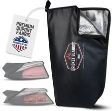 BBQ Blanket for Resting Meat  Heavy Duty Insulated Smoker Bag with Wide Mouth