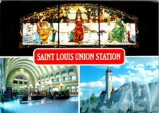 St Louis, MO Missouri  UNION STATION Modern Grand Hall & Mural   4X6 Postcard