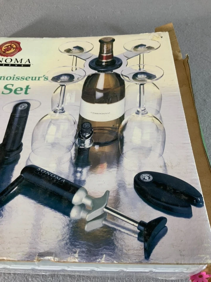Nuevo Sonoma Reserve Wine Connoisseur's Set de Regalo - Caddy Sellador Tapón Vertedor + Foto 3 de 4
