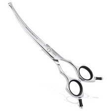 HASHIMOTO Dog Scissors for Grooming, Curved Dog Grooming Scissors with Safety...