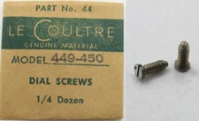 LeCoultre caliber 449, 450 Vacheron 453 & 454 part: one pair of dial screw #44