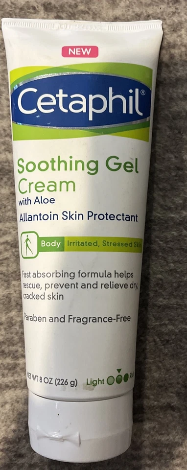 2件装Cetaphil舒缓凝胶霜含芦荟过敏原皮肤保护剂8盎司 — 第 3/4 张图片